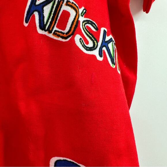 Vintage 8:30 a.m. Bullock's Red Multi Hello Kitty Short Sleeve Polo Shirt Sz L - Picture 9 of 11